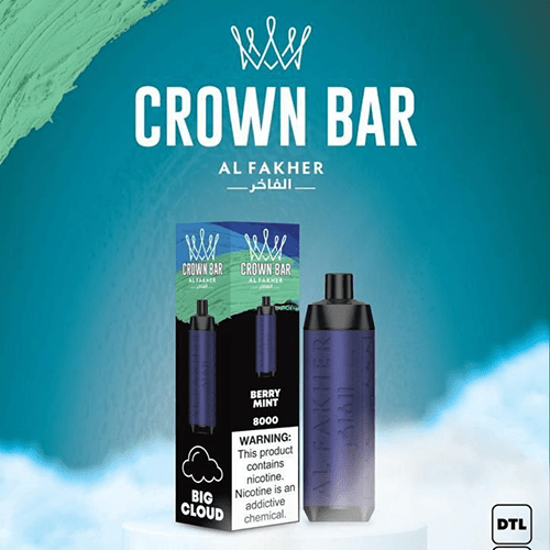 crown bar alfakher berry mint 8000 puffs.png crown bar alfakher berry mint 8000 puffs.png