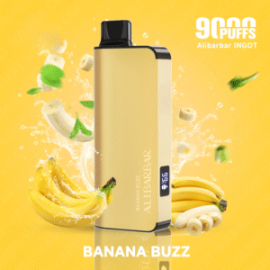 alibarbar vape 9000 banana buzz ingot.png