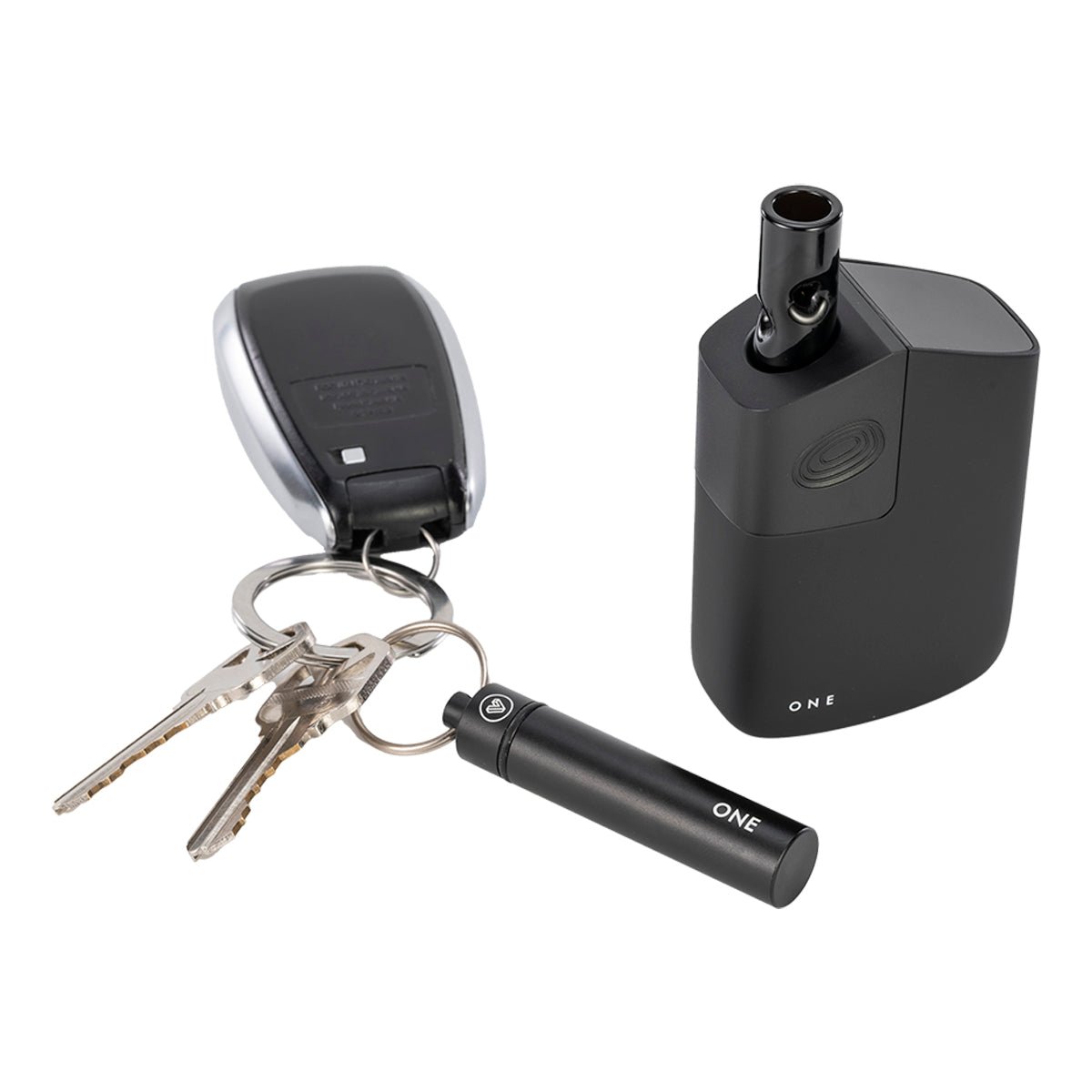 capsule caddy for lobo and one black top view with keychain.jpg capsule caddy for lobo and one black top view with keychain.jpg