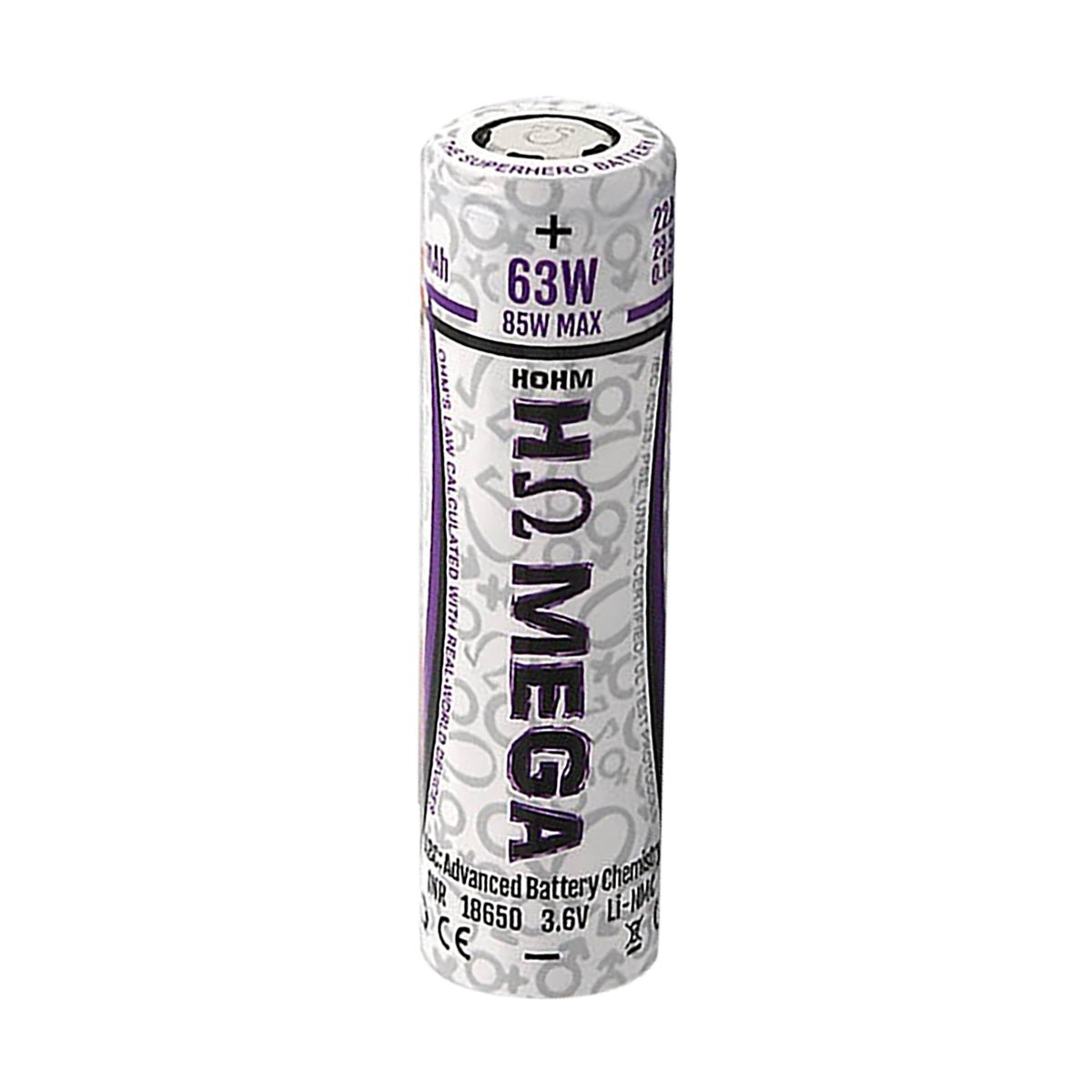 hohm tech mega 18650 2500 mah 22 a battery front view.jpg hohm tech mega 18650 2500 mah 22 a battery front view.jpg