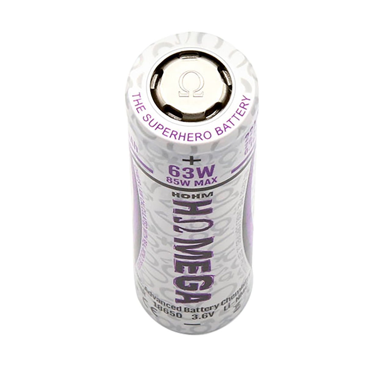 hohm tech mega 18650 2500 mah 22 a battery top view.jpg hohm tech mega 18650 2500 mah 22 a battery top view.jpg