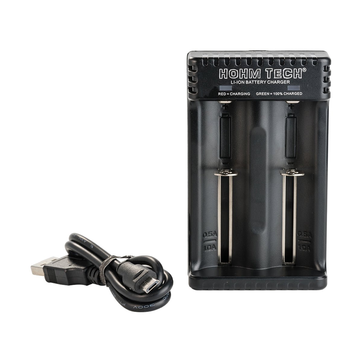 hohm tech school 2 channel battery charger front view with usb cable.jpg hohm tech school 2 channel battery charger front view with usb cable.jpg