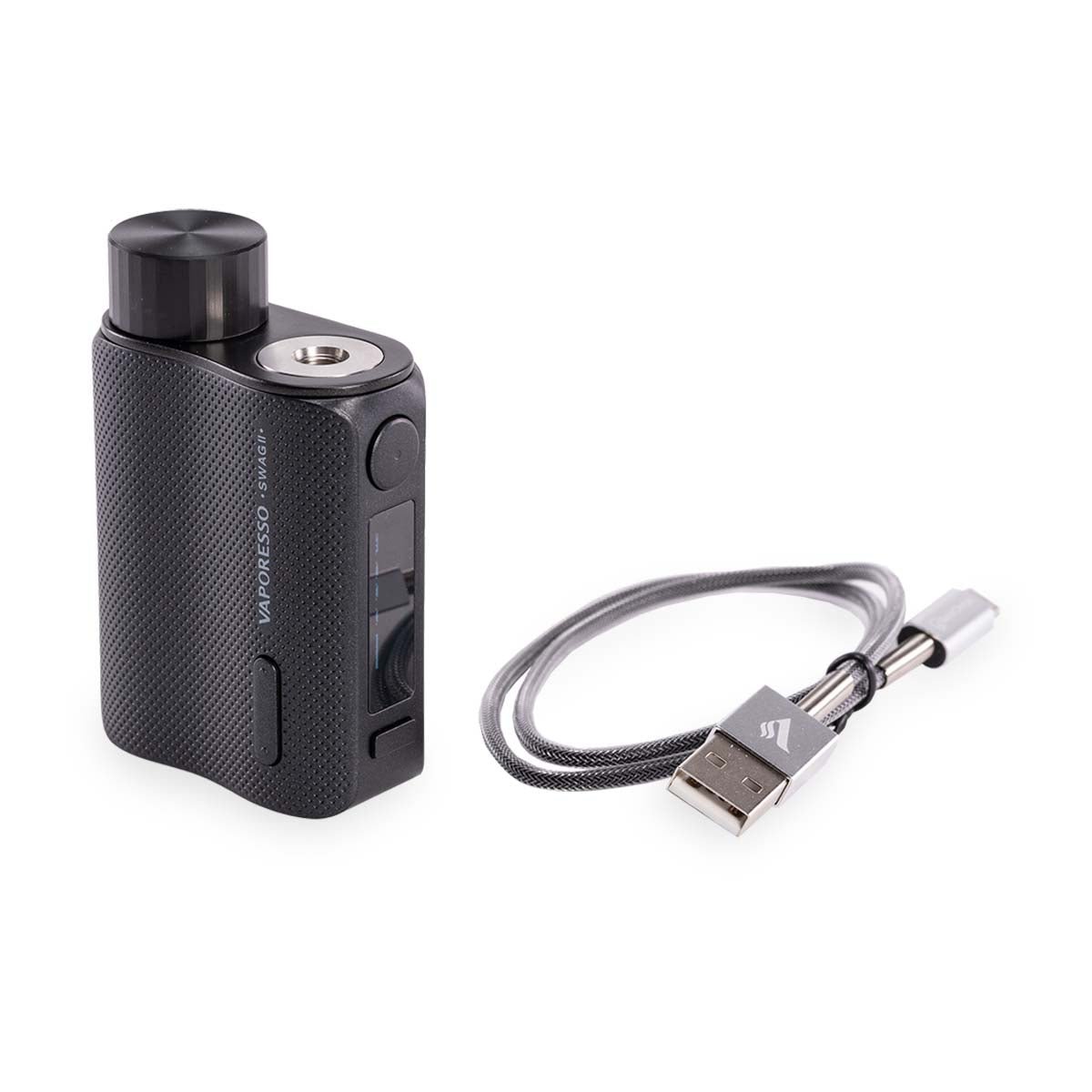 vaporesso swag 2 black vape with charger.jpg vaporesso swag 2 black vape with charger.jpg