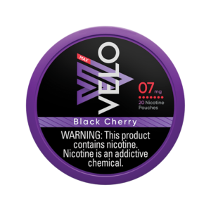 velo pouches 7mg blackcherry front withwarning.webp